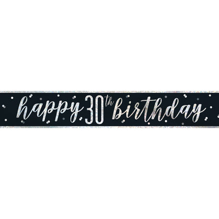 Banner 30 Jahre Schwarz 2.74m