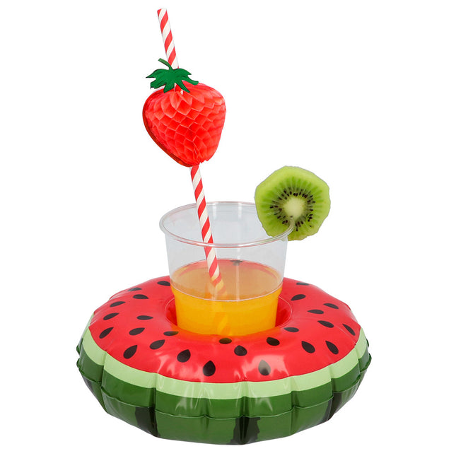 Becherhalter Wassermelone aufblasbar 20cm