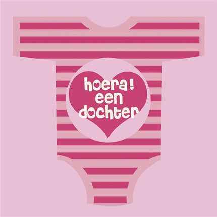 Geburtsservietten Tochter 33cm 18 Stk.