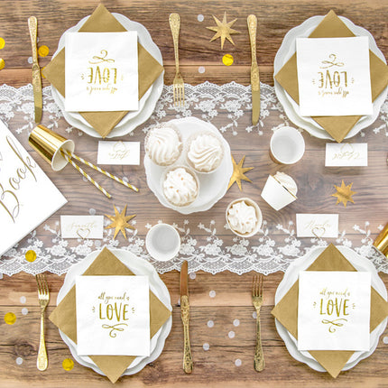 Konfetti Rund Gold