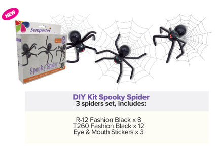 Ballons DIY Ballon Kit Spooky Spiders
