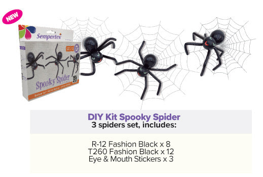 Ballons DIY Ballon Kit Spooky Spiders