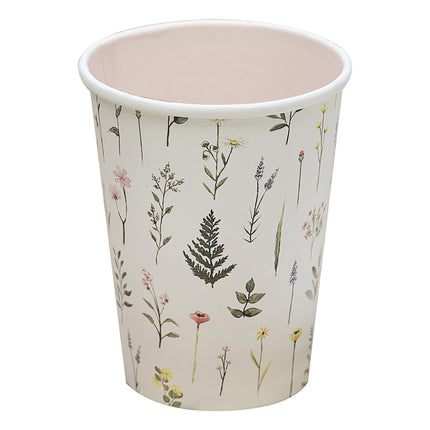 Blumen Becher Bunt 250ml 8Stk