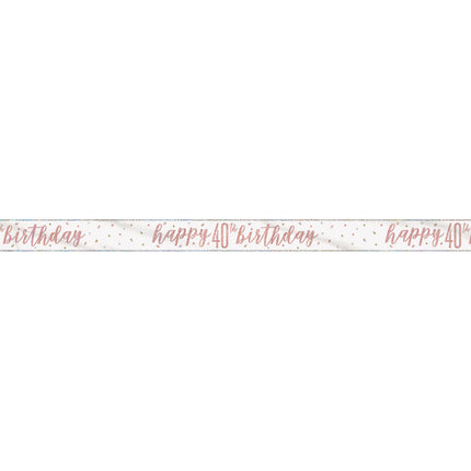 Barrier Ribbon 40 Years Rose Gold 2.75m