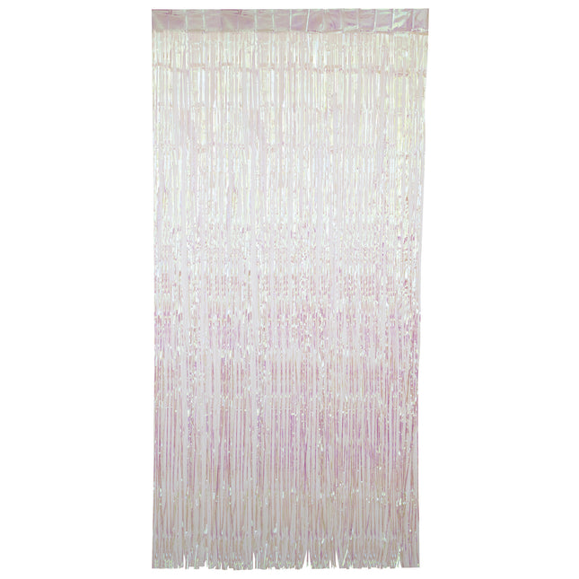 Weißer Türvorhang Pearl 2m
