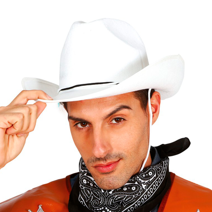 Weißer Cowboyhut