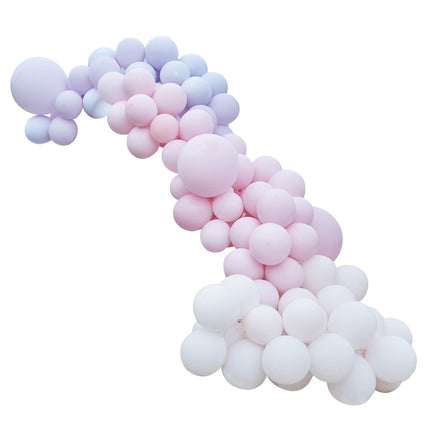 Lila Rosa Ballonbogen XL DIY Set