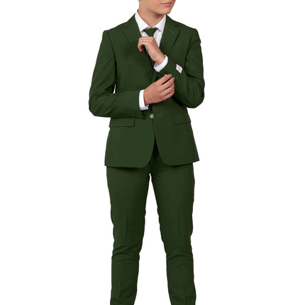 Dunkelgrüner Anzug Junge Teen <tc>OppoSuits</tc>