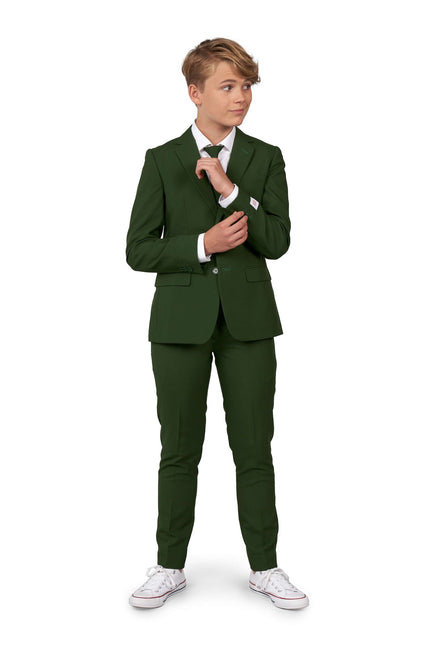 Dunkelgrüner Anzug Junge Teen <tc>OppoSuits</tc>