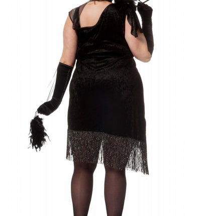 Charleston Kleid Schwarz