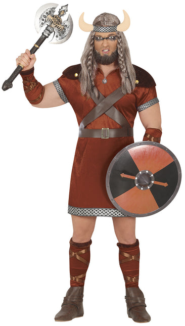 Wikinger Kostüm Braun Herren Nordisch