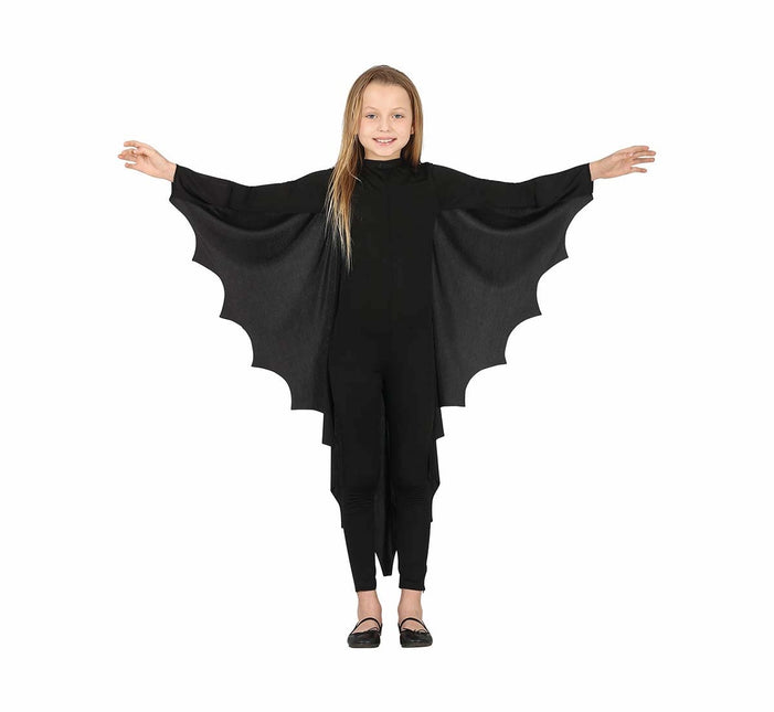 Schwarzes Halloween Kostüm Fledermaus Kind