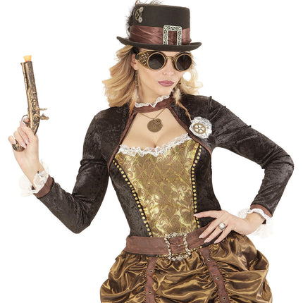 Hut Steampunk Schnalle