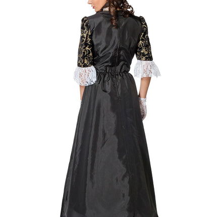 Mittelalterliches Kleid Schwarz