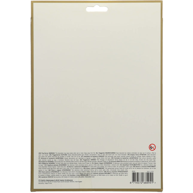 Happy Birthday Girlanden mit Quaste Golden Dusk 4m