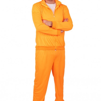 Trainingsanzug Herren Neon Orange