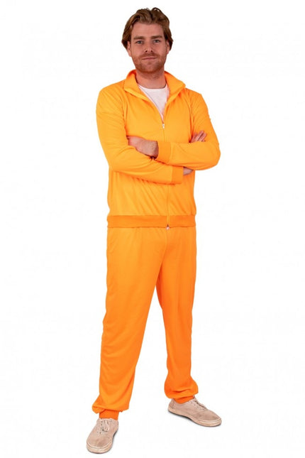Trainingsanzug Herren Neon Orange