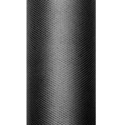 Schwarze Tüllrolle 15cm 9m