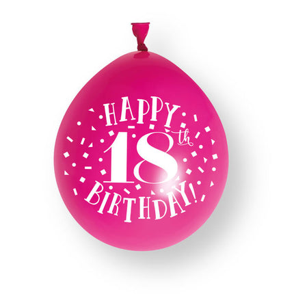 18 Jaar Ballonnen 23cm 10st