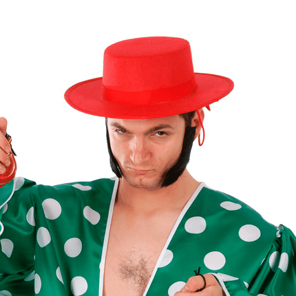 Flamenco Hoed Rood van Fiestas Guirca koop je bij Partywinkel