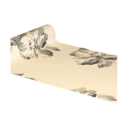 Floraler Tischläufer Beige 3m