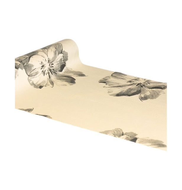 Floraler Tischläufer Beige 3m