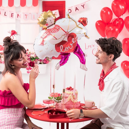 Foil balloon Cupid, 82x99 cm, mix - Partywinkel - 5904555011533