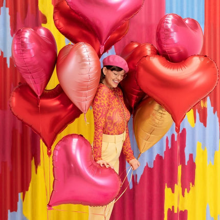 Foil balloon Heart, 75x64,5 cm, pink - Partywinkel - 5904555005501