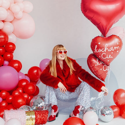 Foil balloon Heart, 75x64,5 cm, red - Partywinkel - 5904555005587