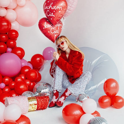 Foil balloon Heart, 75x64,5 cm, red - Partywinkel - 5904555005587