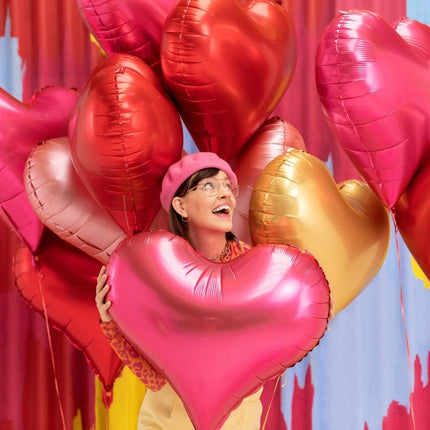 Foil balloon Heart, 75x64,5 cm, red - Partywinkel - 5904555005587