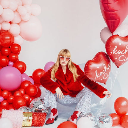 Foil balloon Heart, 75x64,5 cm, red - Partywinkel - 5904555005587