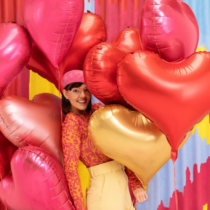 Foil balloon Heart, 75x64,5 cm, red - Partywinkel - 5904555005587