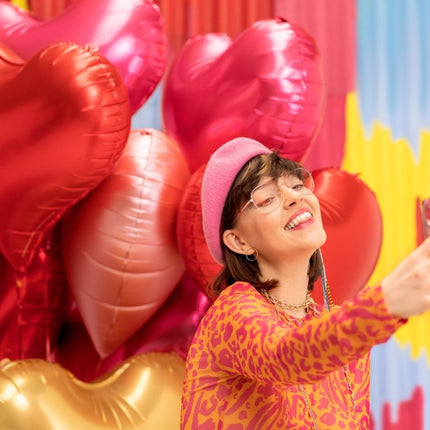 Foil balloon Heart, 75x64,5 cm, red - Partywinkel - 5904555005587