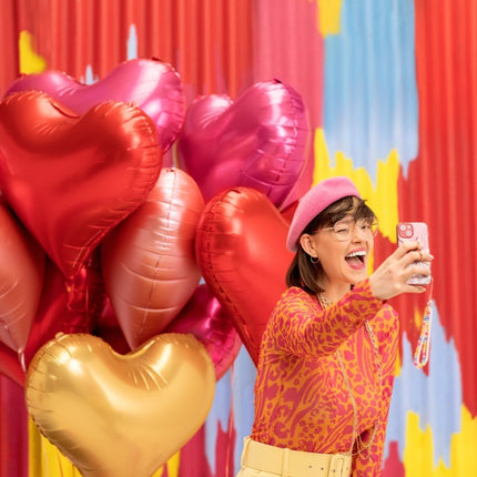 Foil balloon Heart, 75x64,5 cm, red - Partywinkel - 5904555005587