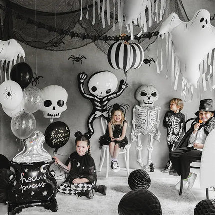 Foil Balloon Skeleton XXL, 46x129 cm, mix van Partydeco koop je bij Partywinkel