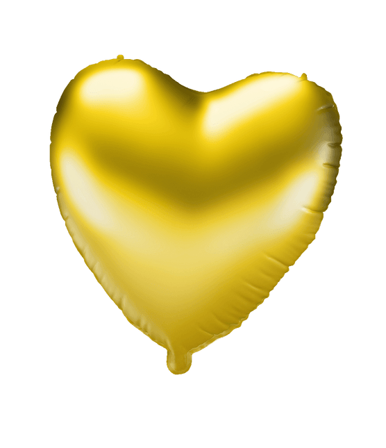 Folienballon - Herz gold