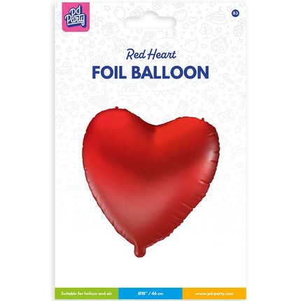 Folienballon - Herz rot