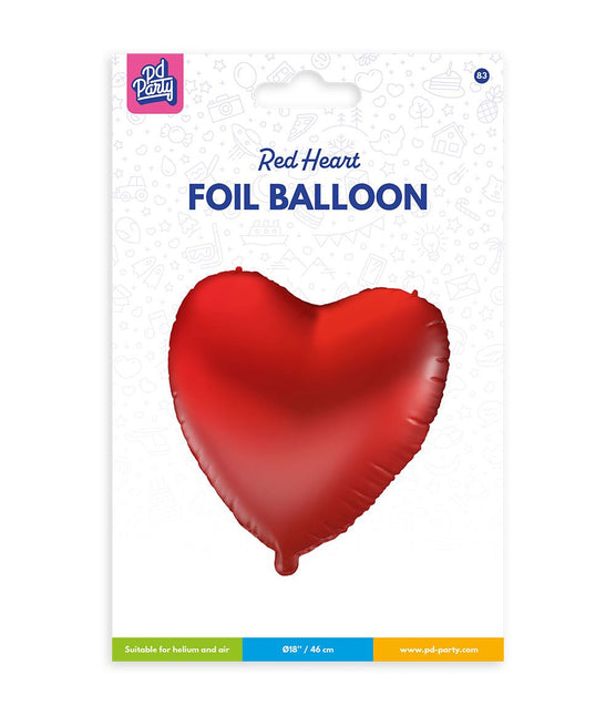 Folienballon - Herz rot