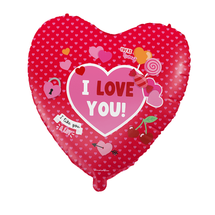 Heliumballon Ich liebe dich 46cm