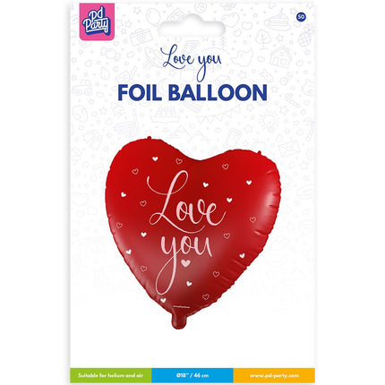 Helium Ballon Love you 46cm