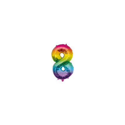 Folienballon 40cm 8 Regenbogen