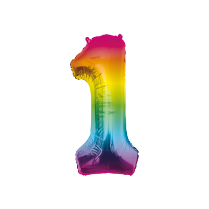 Folienballon 86cm 1 Regenbogen