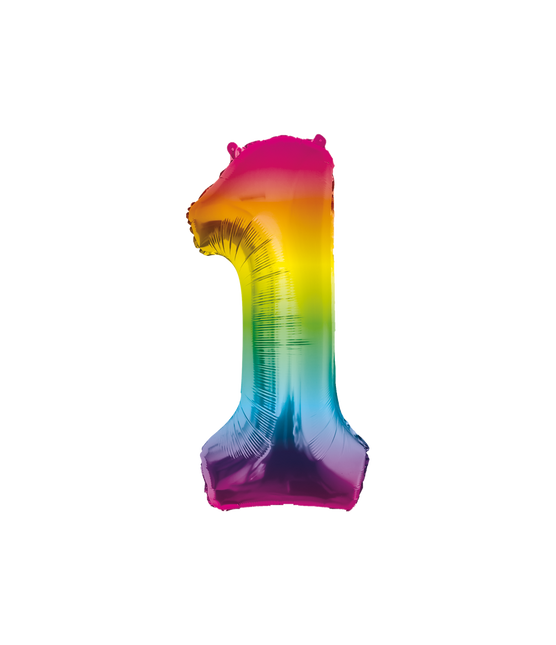 Folienballon 86cm 1 Regenbogen
