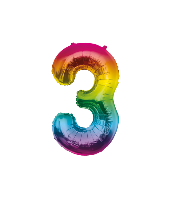 Folienballon 86cm 3 Regenbogen