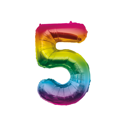 Folienballon 86cm 5 Regenbogen