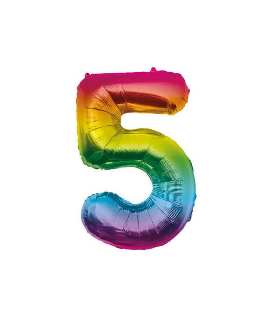 Folienballon 86cm 5 Regenbogen