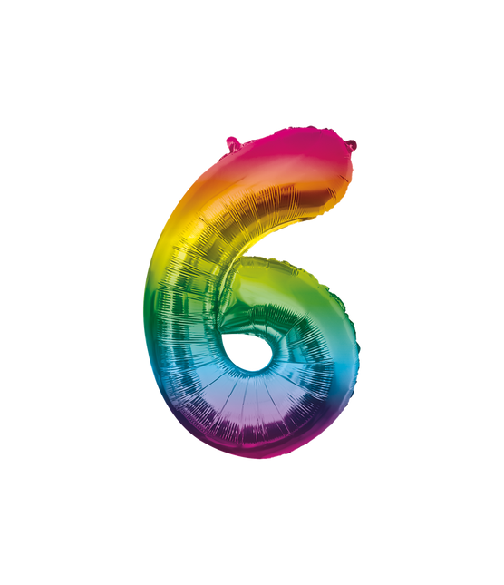 Folienballon 86cm 6 Regenbogen