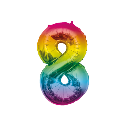 Folienballon 86cm 8 Regenbogen