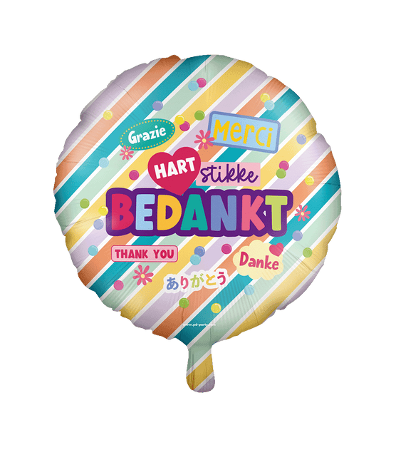Folie ballon - Bedankt van Paper Dreams koop je bij Partywinkel